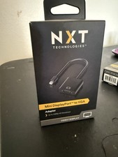 NXT Technologies Mini DisplayPort To VGA Adapter 1080p HD Video Converter New picture