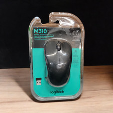 Logitech M310 XL Full Size Comfort Computer Mouse in Black - New picture