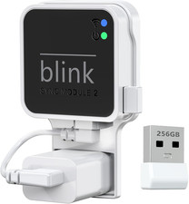 256GB USB Flash Drive with Outlet Wall Mount for Blink Sync Module 2, White picture