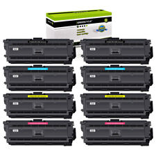 8PK CF360A Black Color Toner Set Fits For HP 508A Enterprise M552dn M553n M553dh picture