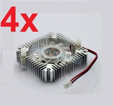 4 PCS 55mm 2PIN Aluminum Snowhite Cooling Fan Heatsink Cooler  VGA CPU FS006 picture