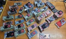 Large LOT OF 125 Mixed PCI-E GPUs AMD ATI Radeon Firepro Pulls Graphics Cards picture