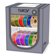 3D Printer Filament Storage Box 2-Tier Rack with Thermo-Hygrometer 20 Rolls picture
