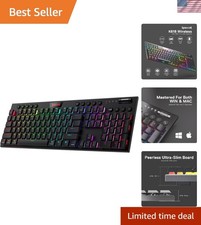 RGB Ultra-Thin Gaming Keyboard - K618 PRO with Tri-Mode Connectivity & 20 Macros picture