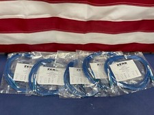 QTY 5 LC to LC 2mm 5M Singlemode Duplex 9/125 Fiber Op Jumper Patch Cable Blue picture