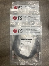 LOT OF 3 FS 40G QSFP+ DAC Passive Direct Attach Copper Cable 3m NEW Sealed picture