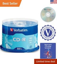 Fast Recording 52X CD-R Blanks - 50 Discs Silver Spindle for Your Digital Life picture