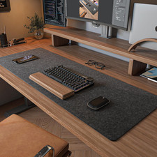 Felt Desk Mat | Computer Mat for Desk(36X12Inches) | Large Felt Mouse Pad and Ke picture