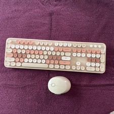 Mofii Sweet Retro Colorful Keyboard & Mouse Combo Wireless Mixed Chocolate picture