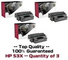3 New Factory Sealed 53X Toner Cartridges Compatible to HP Q7553X 53X picture