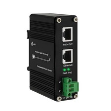 Industrial Gigabit Passive 24V PoE Injector Hardened PoE Adapter with 12-24V ... picture