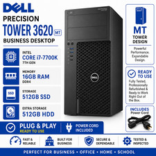Dell 3620 Workstation PC Intel i7 7700K 16GB DDR4 RAM 512GB SSD+512GB HDD Win11 picture