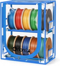 Filament Storage Box, 2 Tier 3D Printer Filament Storage Rack with Transparent picture