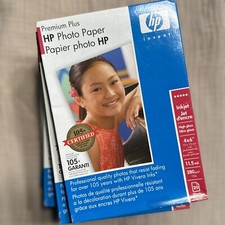 Genuine Inkjet HP Premium Plus Photo Paper 4 X 6 High Gloss 20 Sheets/Lot Of 9 picture
