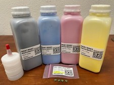 4 Toner Refill for HP CF450A, CF451A, CF452A, CF453A, M652, M681, M653 + 4 Chip picture