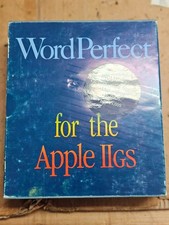 Vintage WordPerfect 2.1 Apple IIgs Complete Box Binder Manual 3.5
