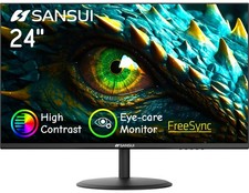 SANSUI Computer Monitor 24 inch Eye Care FHD 1080P Display HDMI,VGA Ports wit... picture