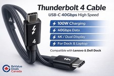 Thunderbolt 4 USB-C Cable 0.8m 40Gbps 240W USB4 Type-C Fast Charging picture