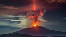 Landscape nature volcano eruption Custom Gaming Mat Desk picture