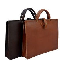 Resistance Unisex Leather Laptop Briefcase, MacBook Leather Bag  picture