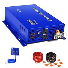 2000W Pure Sine Wave Inverter 24V DC to AC 120V with 15ft 2000W24V Remote picture