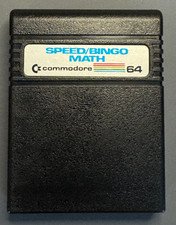 (VG-) Speed/Bingo Math Commodore 64 C64 Cart Tested Working Cleaned picture