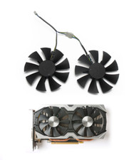Pair Fans Cooling Fan Replace For ZOTAC AMP 1060 6 GB ZT-P10600B-10 GA91S2H picture