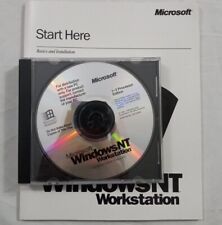 Microsoft Windows NT Workstation Operating System Version 4.0 W/ Manual, SP4 picture