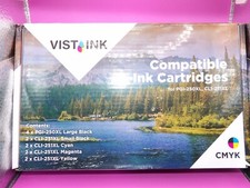 VISTAINK COMPATIBLE HIGH YIELD CARTRIDGE FOR CANON PGI-250XL CLI-251XL 12 PIECES picture