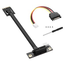 M.2 NGFF Key A+E to PCIe X1 Extender Cable - M.2 to PCI-E 1X Riser Adapter 2230 picture