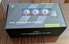 NEW MSI AIO ARGB Liquid Cooling 360mm Radiator PWM MAG CORELIQUID A13 360 Black picture