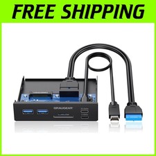 Multi-Functional 3.5 Inch USB C Front Panel Hub for Enhanced PC Connectivity$ picture