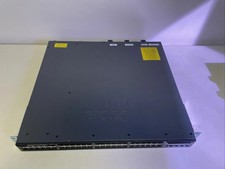CISCO WS-C3650-48PQ-S 48 Port Gig PoE+ Switch 10Gig Uplinks 3650-48PQ-S DUAL PWR picture