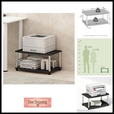 Furinno N13191AMSS Turn-N-Tube 2-Tier Printer Stand Storage Americano picture