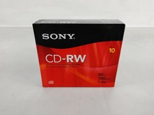 New Sony 10CDRW700R CD-RW 1-4x Compact Disc (10-pack) picture