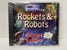 Rockets And Robots Clipart Gallery - Vintage 1997 CD Titles Win 95 Mac 7.5+ picture