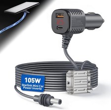 Versatile Starlink Mini Power Adapter with 6.5FT Cable - Perfect for RV & Boats picture