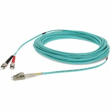 AddOn 20m ST to LC Aqua OM3 Duplex OFNR (Riser-Rated) MMF (Multi Mode) Fiber picture