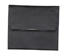 Burberry L93322 Black Textured Leather iPad Magnetic Closure Protective Case picture