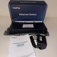 GigaPlus10 Port 10Gb Ethernet Switch Unmanaged 10Gb Base-T Ports OPEN BOX picture