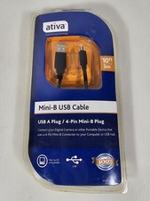Ativa Mini-B USB Cable, NEW picture