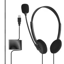 Call Center Clear Voice Office School PC Gaming With Microphone USB Wired PC picture
