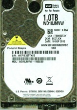 WD10JMVW-11S5XS0  DCM: ECCTJCK, WESTERN DIGITAL USB3 1TB  WXF1 SEP 2012 picture