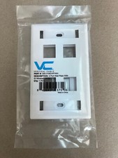 Vertical Cable 305-319ID/4P/WH - 4 Port Keystone Wallplate with ID Windows picture