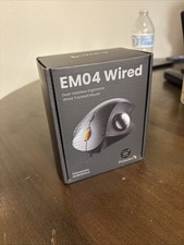 Wired ProtoArc EM04 Trackball Ergonomic Mouse picture