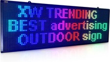 LED Sign Scrolling 40 x 14 WiFi Programmable Indoor Outdoor RGB perfect tool picture