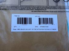 Fluke Networks 50ft LC-LC Duplex Fiber Optic Cable Aqua MRC-50-EFFC-SCLCKIT picture