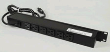 Wiremold Legrand Black 6-Outlet 15A Rackmount Power Strip 6 Ft Cord J06B0BX picture