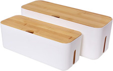 Cable Management Box Set Cable Organizer Boxes for Extension Cord Power Stripe S picture