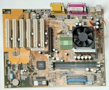 ASUS A7V-E Socket A AGP Retro Motherboard + AMD Athlon 900MHz + 256MB SD RAM picture